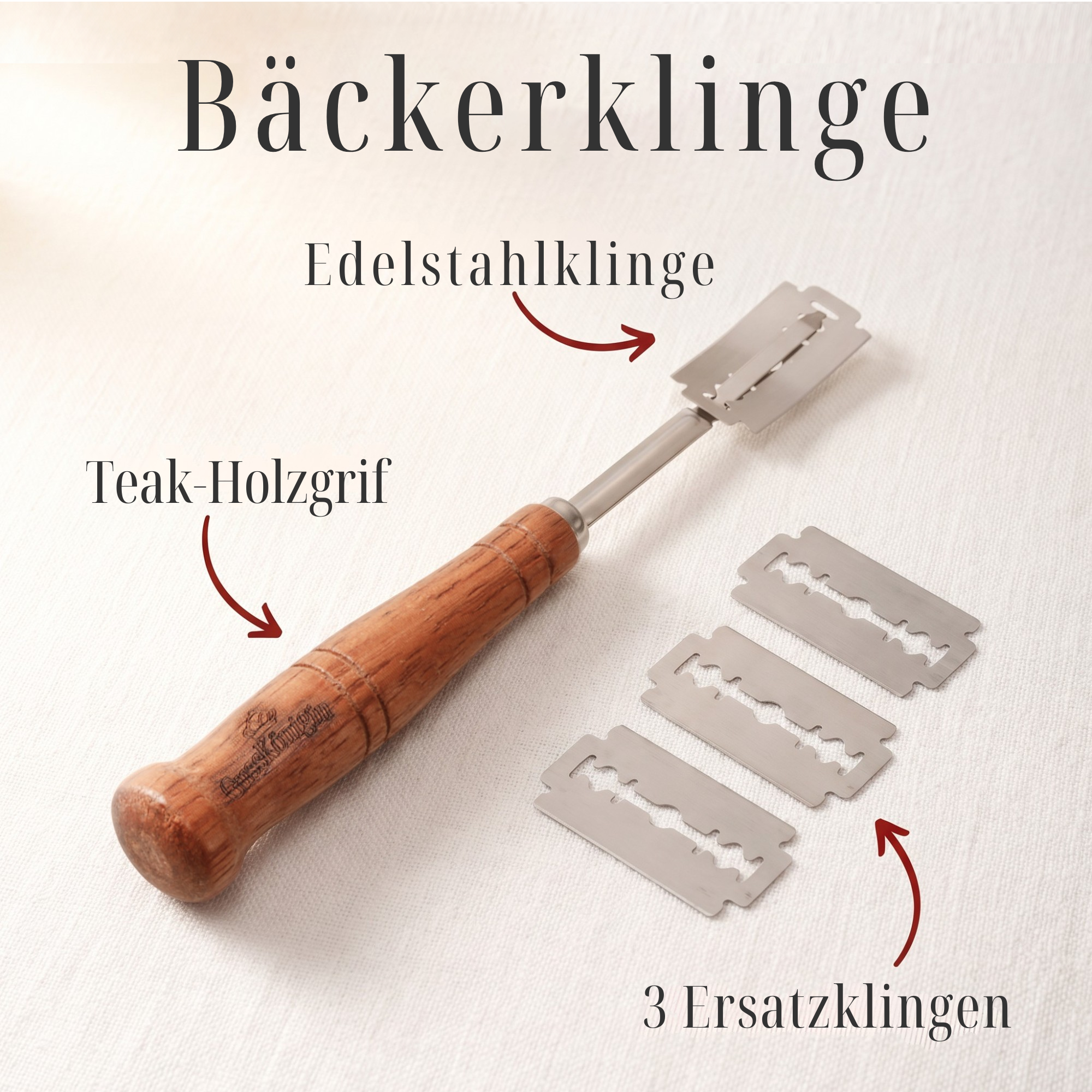 Runder Gusseisen Brottopf – zum Brotbacken inkl. Bäcker-Zubehör - Der Brottopf für knuspriges & fluffiges Brot