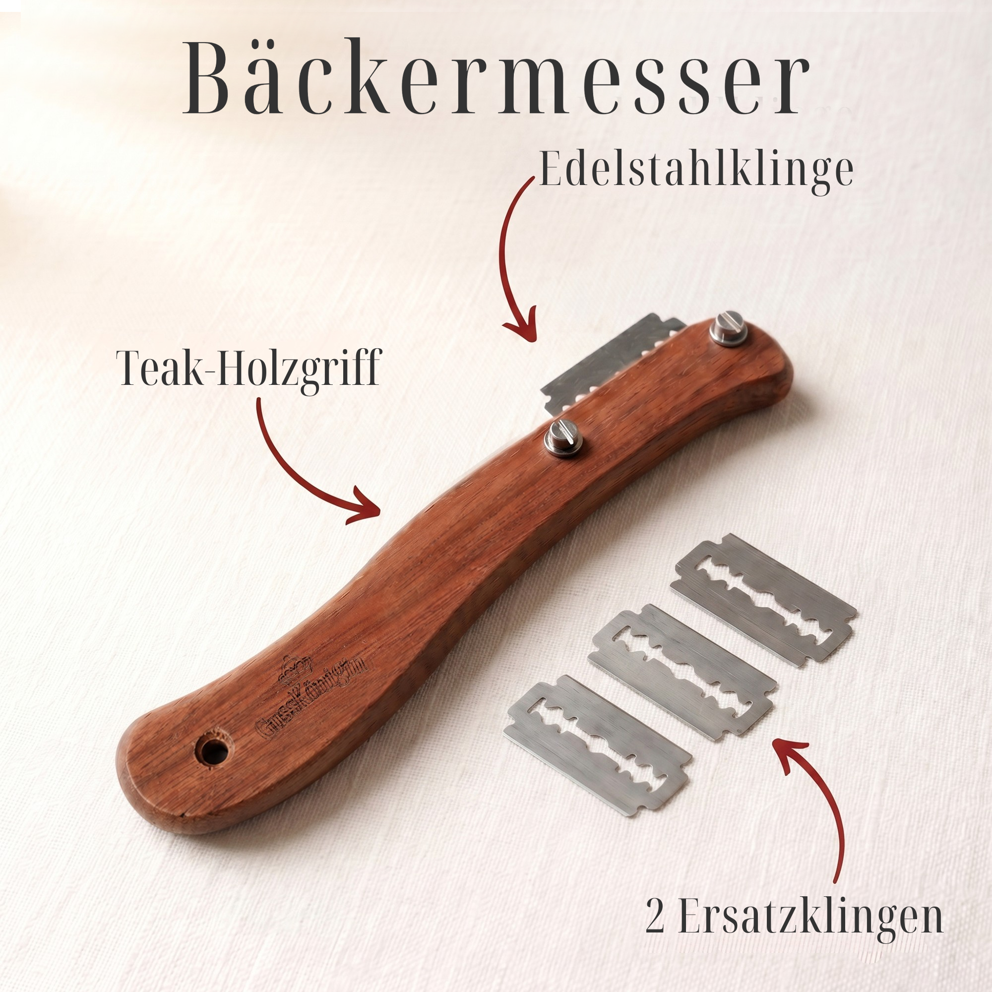 Runder Gusseisen Brottopf – zum Brotbacken inkl. Bäcker-Zubehör - Der Brottopf für knuspriges & fluffiges Brot