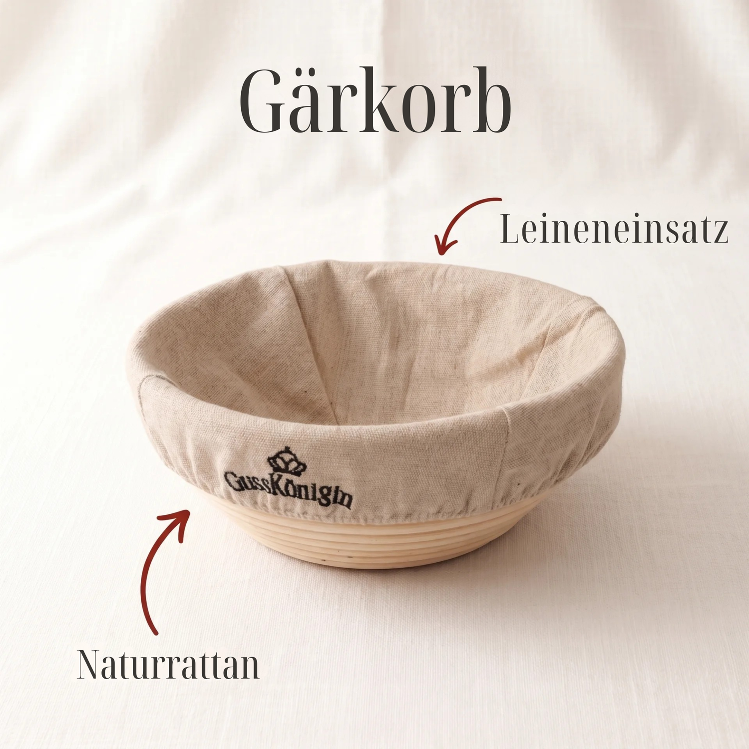 Runder Gusseisen Brottopf – zum Brotbacken inkl. Bäcker-Zubehör - Der Brottopf für knuspriges &amp; fluffiges Brot