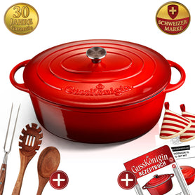 GUSSKONIGIN_Ovaler_Brater_Gusseisen_XL